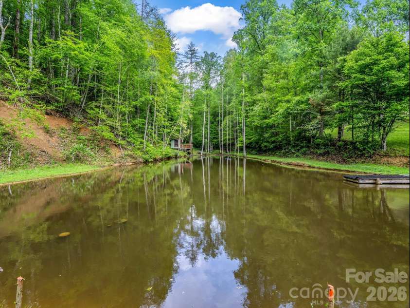 360 Shadow Lane, Green Mountain, NC 28740.  MLS# CAR4381079, YatesRealty ID 25534. Stocked pond!