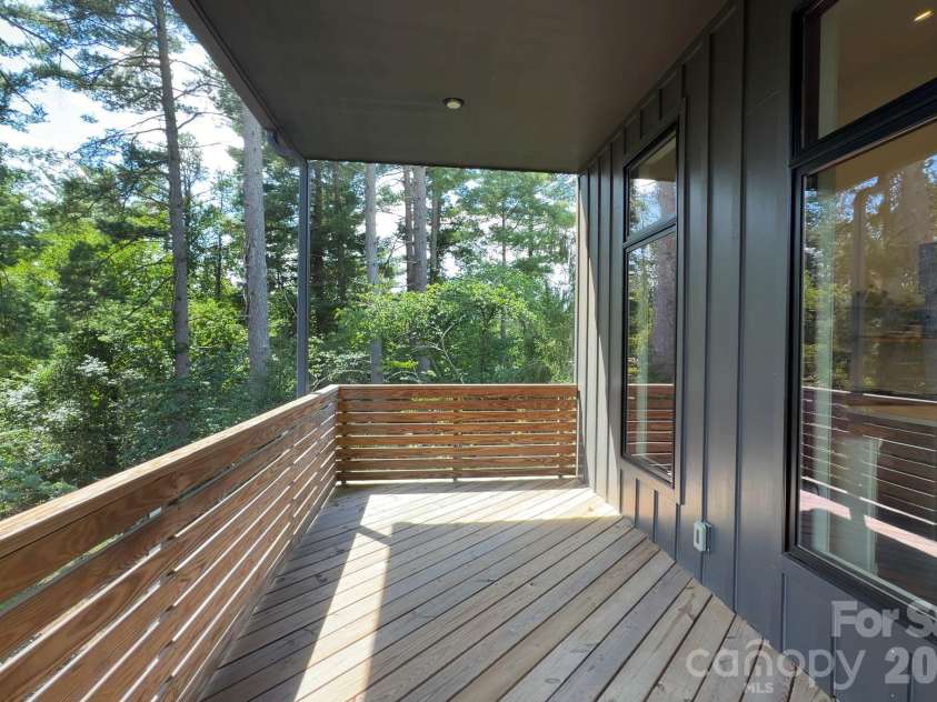 40 Malvern Walk, Asheville, NC 28806.  MLS# CAR4419917, YatesRealty ID 25535. Covered Deck with Tree-Top Views