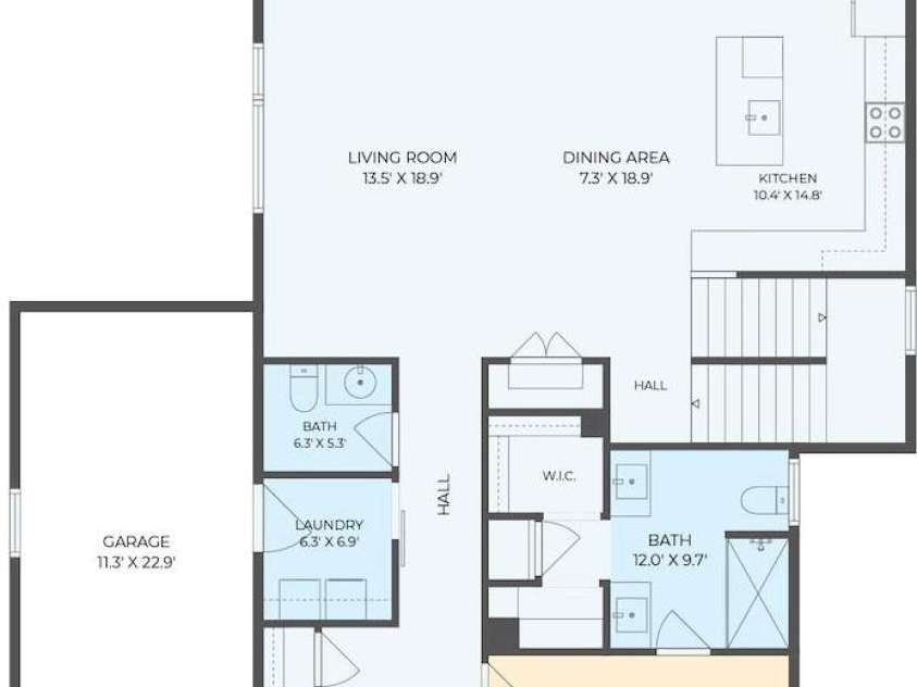 40 Malvern Walk, Asheville, NC 28806.  MLS# CAR4419917, YatesRealty ID 25535. Main Level