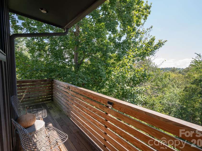 40 Malvern Walk, Asheville, NC 28806.  MLS# CAR4419917, YatesRealty ID 25535. Peaceful Views from the 2nd Living Quarters Deck