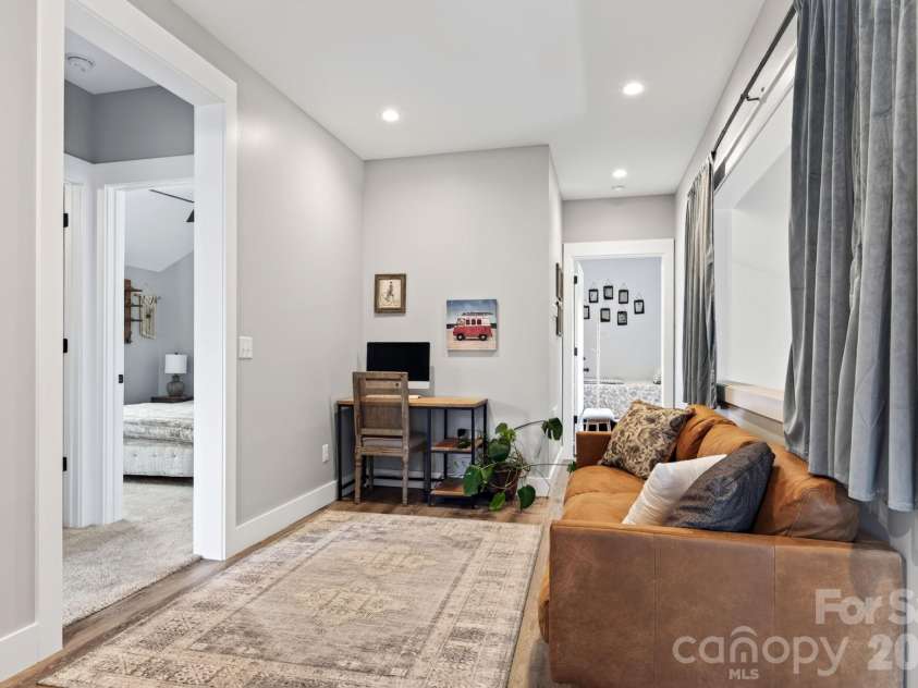 40 Malvern Walk, Asheville, NC 28806.  MLS# CAR4419917, YatesRealty ID 25535. Second Level Landing Connects Two Bedrooms and ADU