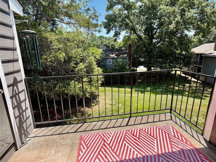 3100 Heathstead Place, Charlotte, NC 28210.  MLS# CAR4382237, YatesRealty ID 25547. Second Floor view overlooking the pastoral backyard.  Prime Location.  Storage Closet.