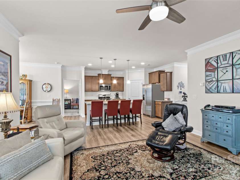 117 Cup Chase Drive, Mooresville, NC 28115.  MLS# CAR4279101, YatesRealty ID 25558. Living Room, Kitchen area