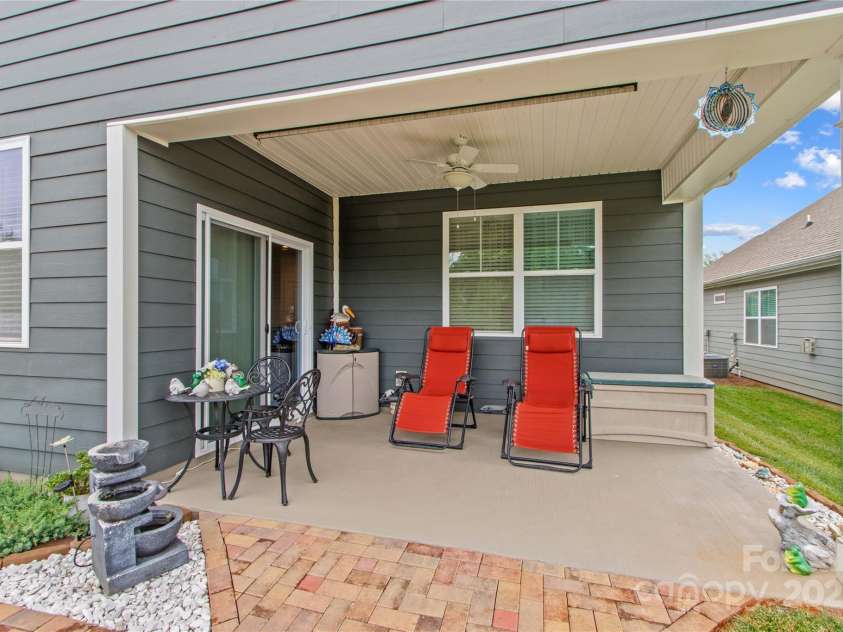 117 Cup Chase Drive, Mooresville, NC 28115.  MLS# CAR4279101, YatesRealty ID 25558. Rear Covered Porch