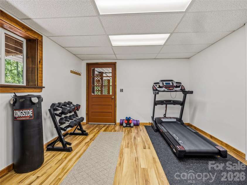 200 River Ridge Drive, Burnsville, NC 28714.  MLS# CAR4381745, YatesRealty ID 25559. Downstairs Rec/Flex Room