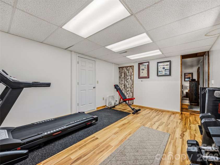200 River Ridge Drive, Burnsville, NC 28714.  MLS# CAR4381745, YatesRealty ID 25559. Downstairs Rec/Flex Room