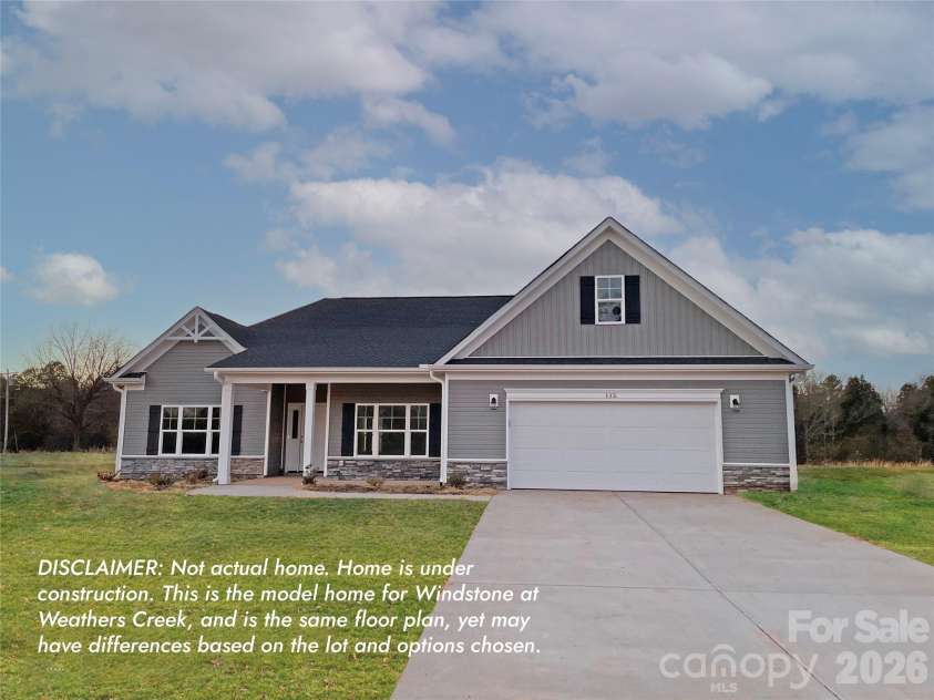 127 Windstone Crossing Trail, Troutman, NC 28166.  MLS# CAR4386148, YatesRealty ID 25565. 