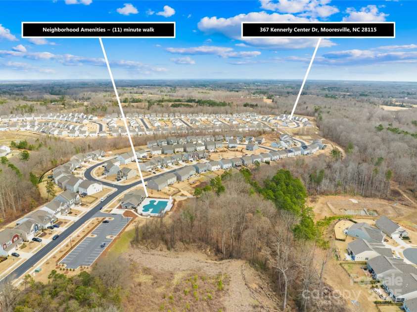 367 Kennerly Center Drive, Mooresville, NC 28115.  MLS# CAR4231882, YatesRealty ID 2557. Minutes away from community pool and club house
