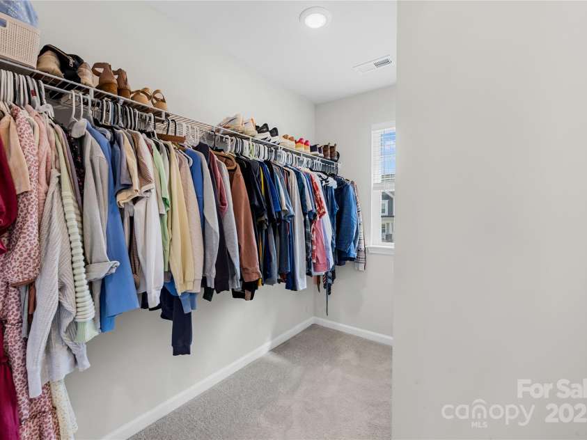 367 Kennerly Center Drive, Mooresville, NC 28115.  MLS# CAR4231882, YatesRealty ID 2557. Primary Closet (continues on the right)