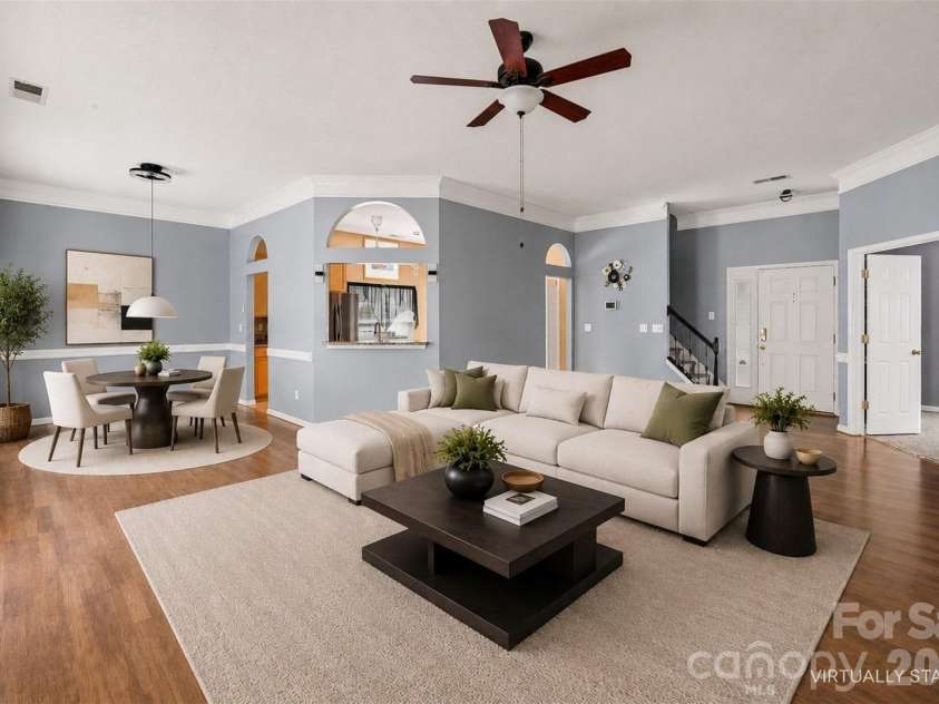 10026 Dauphine Drive, Charlotte, NC 28216.  MLS# CAR4385192, YatesRealty ID 25574. Virtually staged