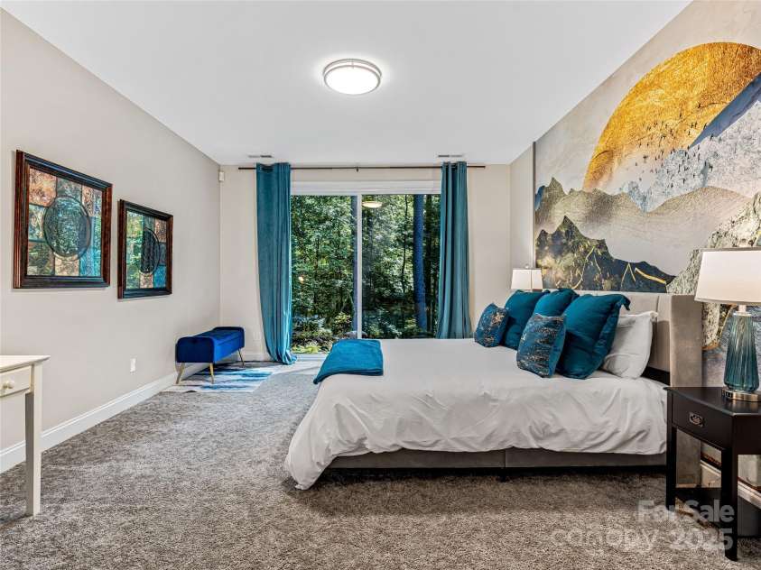 37 Gaston Mountain Road, Asheville, NC 28806.  MLS# CAR4273933, YatesRealty ID 25574. 2nd Primary bedroom (basement)