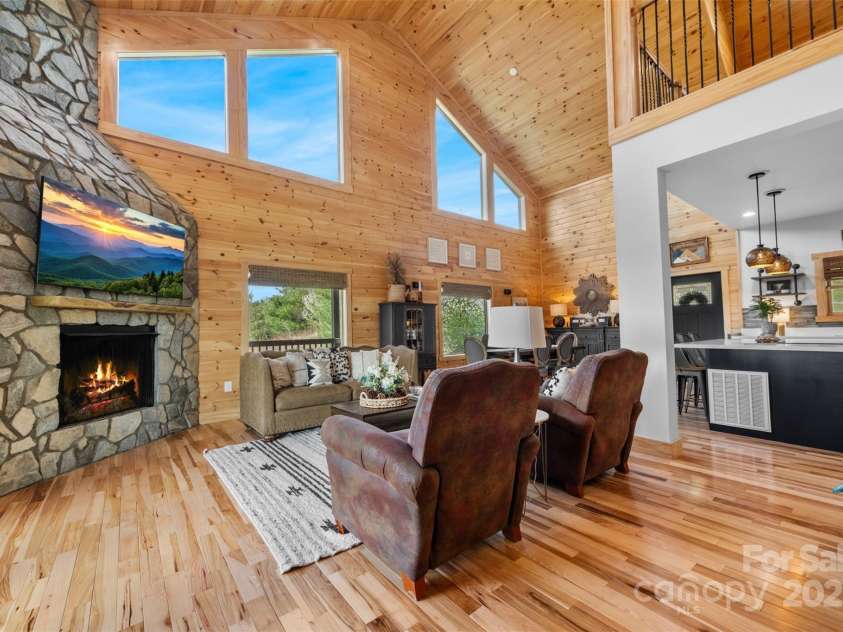 527 Cedar Trail, Fleetwood, NC 28626.  MLS# CAR4271536, YatesRealty ID 25576. Open floor plan with tons of natural light