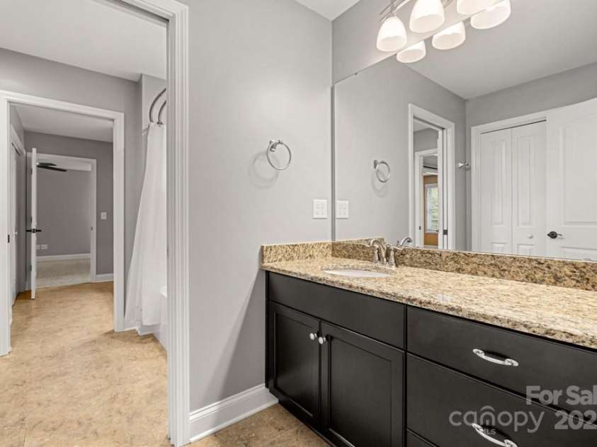 7545 Haley Lane, Indian Land, SC 29707.  MLS# CAR4215589, YatesRealty ID 25577. Adjoining bathroom upstairs