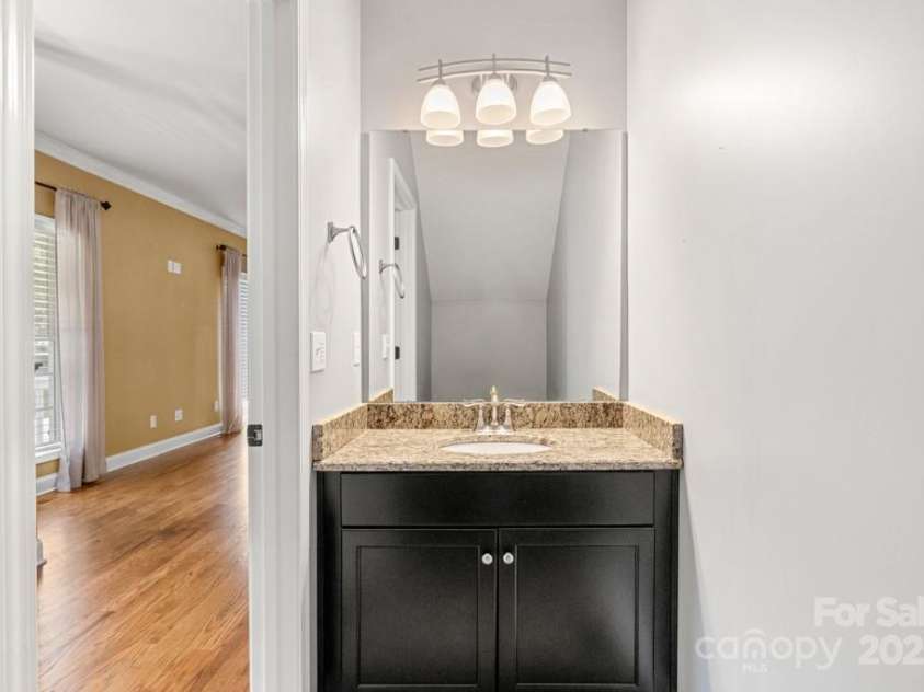 7545 Haley Lane, Indian Land, SC 29707.  MLS# CAR4215589, YatesRealty ID 25577. Powder room