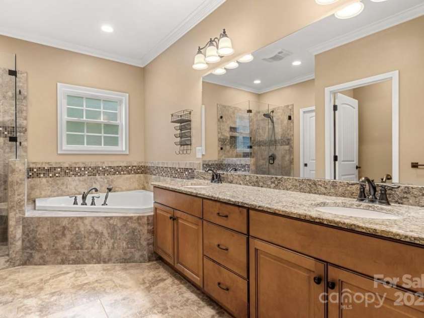 7545 Haley Lane, Indian Land, SC 29707.  MLS# CAR4215589, YatesRealty ID 25577. Primary bath w/heated floors