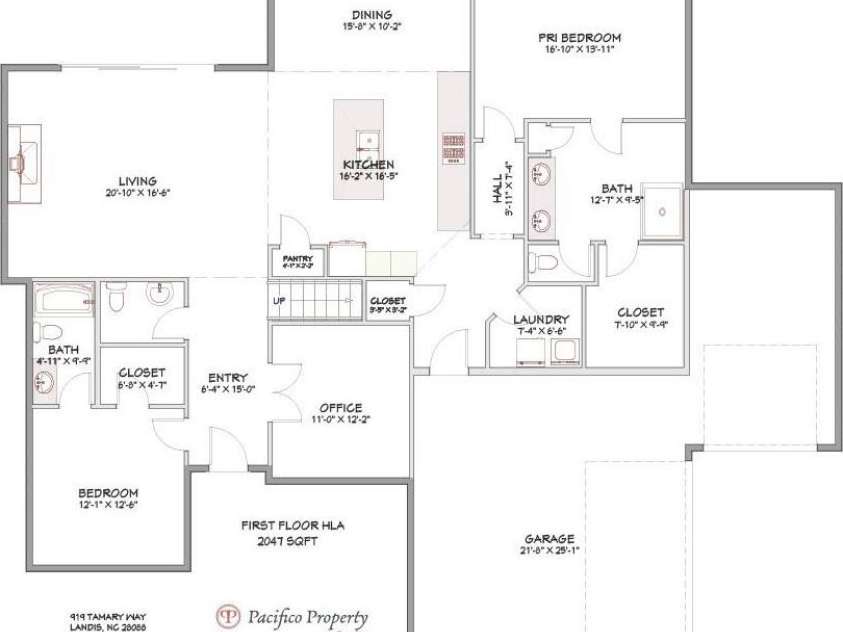 919 Tamary Way, Landis, NC 28088.  MLS# CAR4342389, YatesRealty ID 25584. 1st Floor