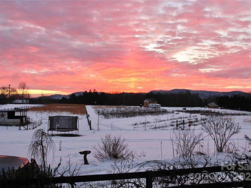 5188 Dysartsville Road, Morganton, NC 28655.  MLS# CAR4270470, YatesRealty ID 25587. Winter view from the front porch.