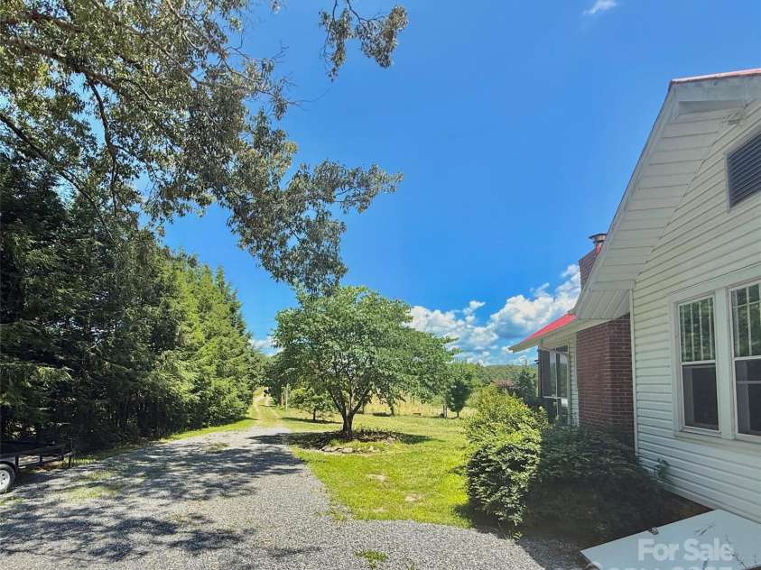 5188 Dysartsville Road, Morganton, NC 28655.  MLS# CAR4270470, YatesRealty ID 25587. You can get a sense of the privacy from this view of the 500' driveway leading to the county-maintained highway.