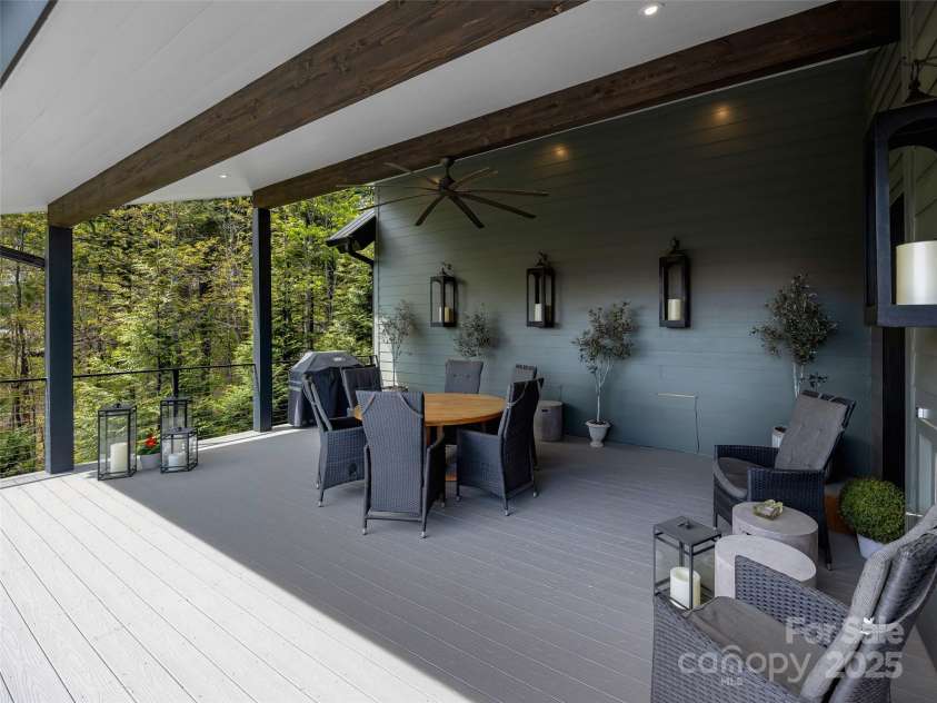 11 Bayonne Trail, Asheville, NC 28804.  MLS# CAR4250937, YatesRealty ID 256. Large, wrap around deck