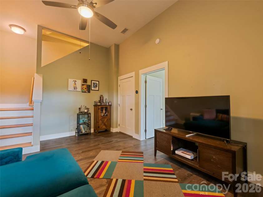 221 Northside Street, Canton, NC 28716.  MLS# CAR4378671, YatesRealty ID 25609. Den space is cozy and perfect for entertaining