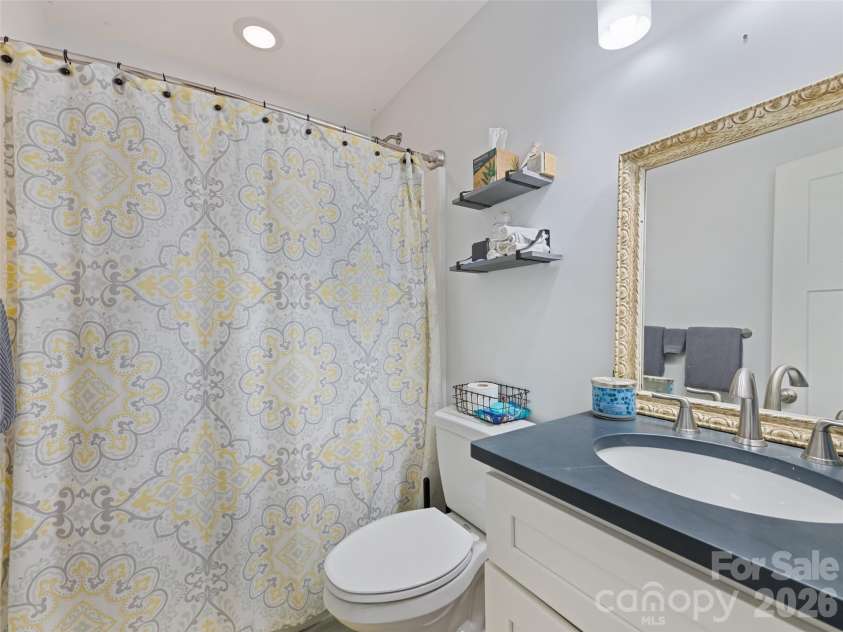 221 Northside Street, Canton, NC 28716.  MLS# CAR4378671, YatesRealty ID 25609. Full bathroom for guests on the upper floor