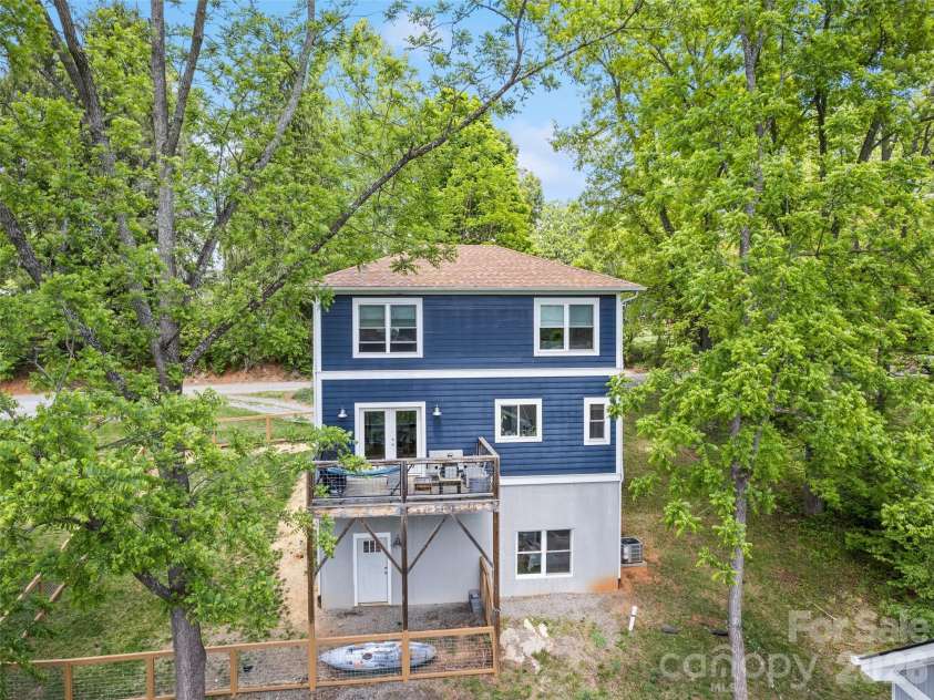 221 Northside Street, Canton, NC 28716.  MLS# CAR4378671, YatesRealty ID 25609. Secluded porch with long-range views