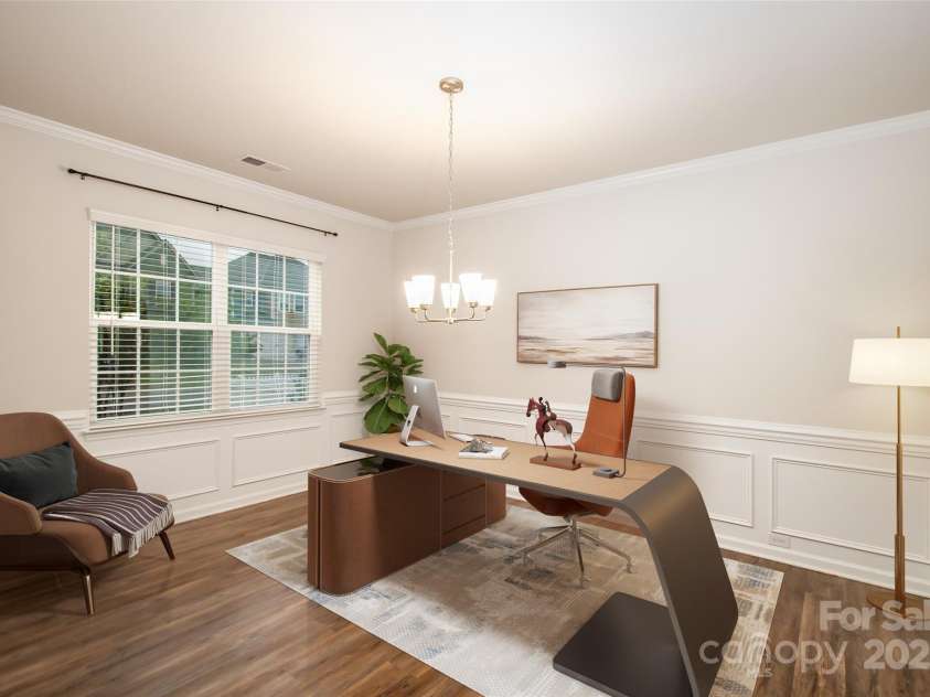 150 Morehouse Avenue, Mooresville, NC 28117.  MLS# CAR4264597, YatesRealty ID 25629. Flex Space Virtually Staged As An Office