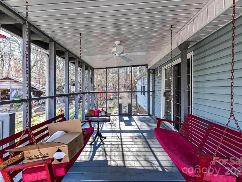 8327 Walkup Road, Waxhaw, NC 28173.  MLS# CAR4209160, YatesRealty ID 2565. Screened In Back Porch