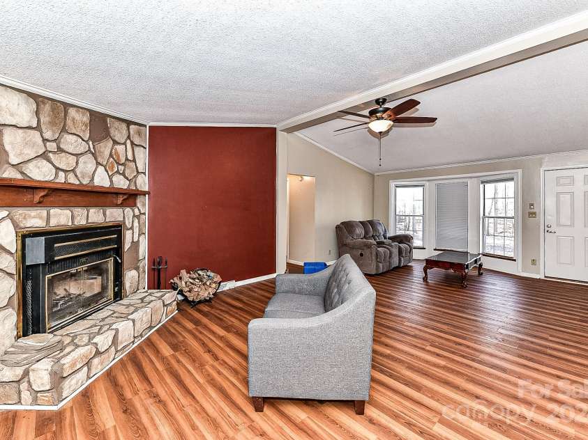 8327 Walkup Road, Waxhaw, NC 28173.  MLS# CAR4209160, YatesRealty ID 2565. Stoned Wood Burning Fireplace