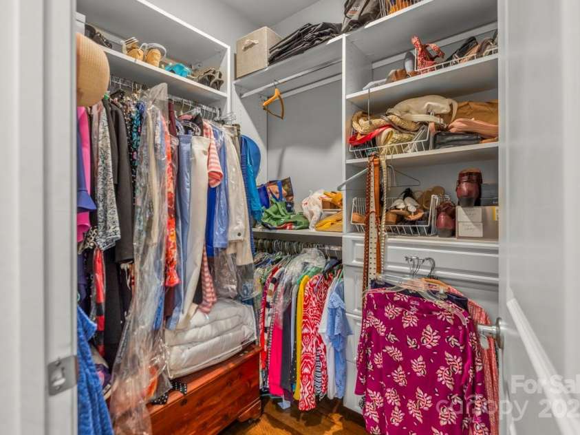 1150 Golden Hill Lane, Denver, NC 28037.  MLS# CAR4278089, YatesRealty ID 25650. Closet organizers and drawers create valuable storage space in the primary WIC