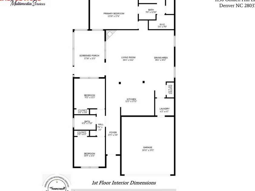 1150 Golden Hill Lane, Denver, NC 28037.  MLS# CAR4278089, YatesRealty ID 25650. Floor plan