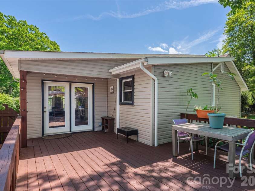 14 Murray Lane, Asheville, NC 28806.  MLS# CAR4374816, YatesRealty ID 25659. Expansive back deck