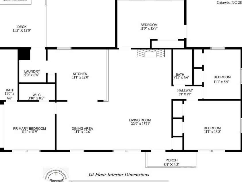 5354 Sherrills Ford Road, Catawba, NC 28609.  MLS# CAR4268743, YatesRealty ID 25674. Interior floor plan. *****Flex space is incorrectly labeled