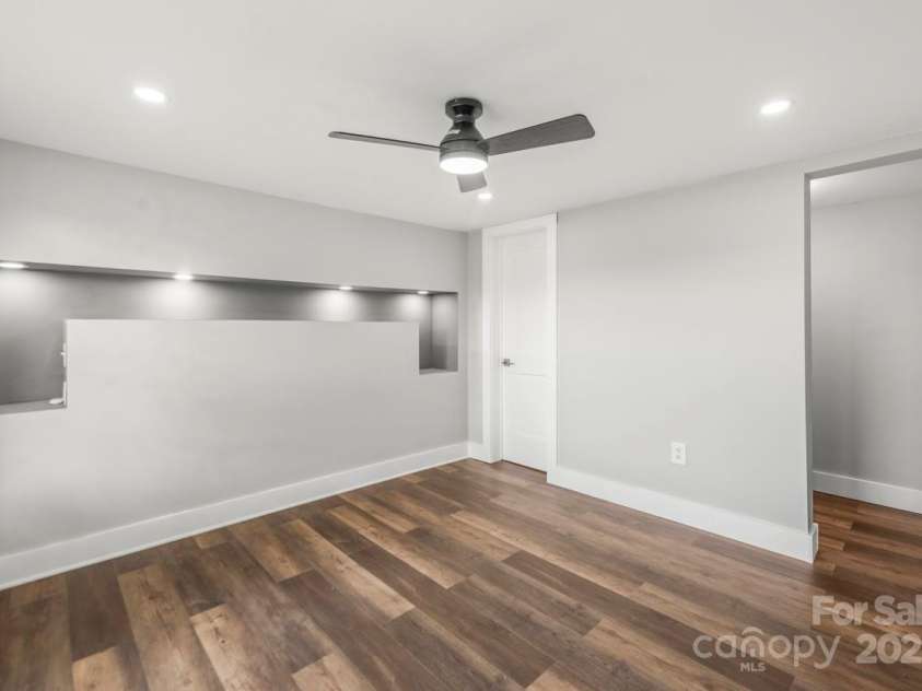 5354 Sherrills Ford Road, Catawba, NC 28609.  MLS# CAR4268743, YatesRealty ID 25674. Primary bedroom with updated, modern ceiling fan