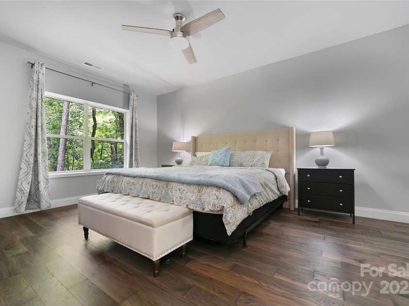 151 Unoga Court, Brevard, NC 28712.  MLS# CAR4279300, YatesRealty ID 25676. Primary bedroom