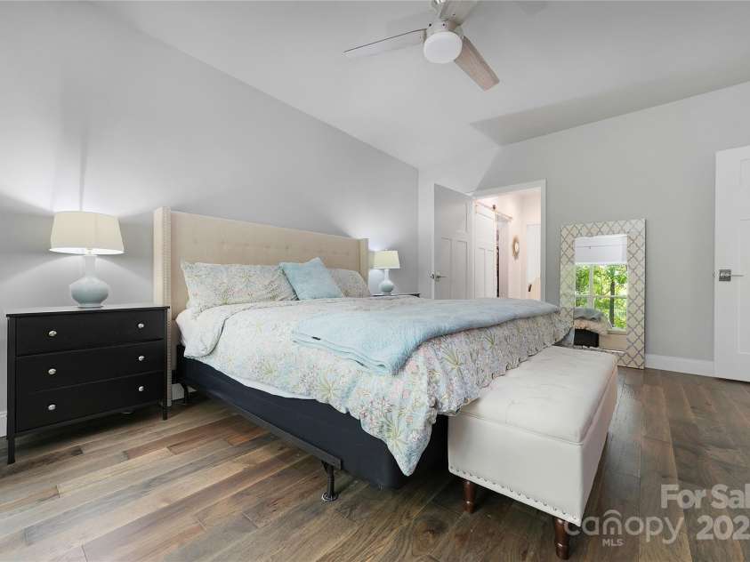 151 Unoga Court, Brevard, NC 28712.  MLS# CAR4279300, YatesRealty ID 25676. Primary bedroom