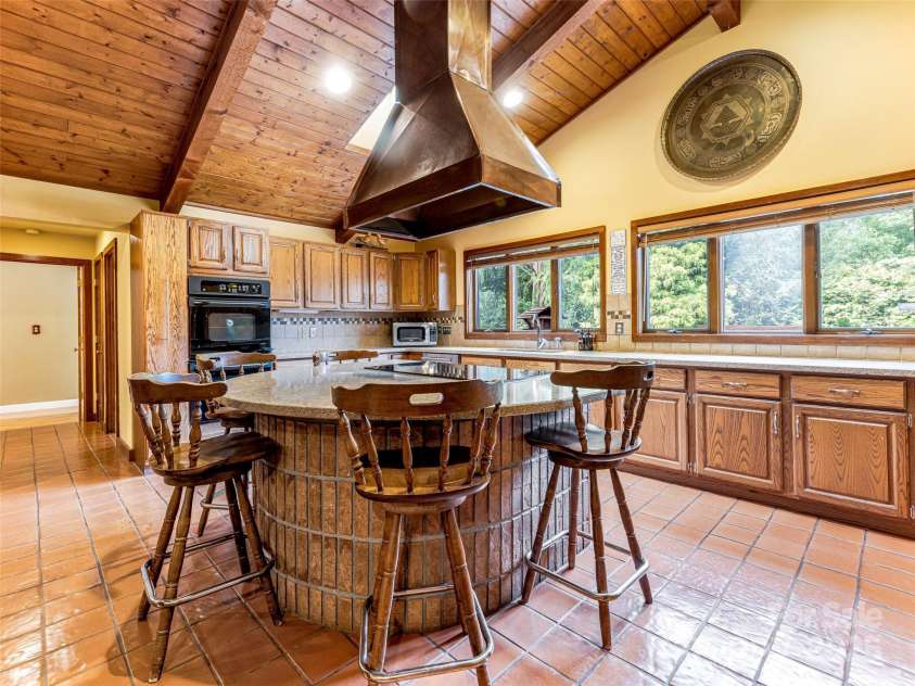 703 Crestview Drive, Leicester, NC 28748.  MLS# CAR4055999, YatesRealty ID 2568. Large Open Kitchen Space for entertaining large groups