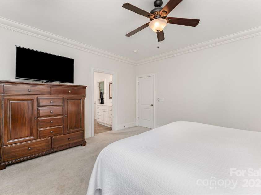 6411 Aldworth Lane, Charlotte, NC 28226.  MLS# CAR4287812, YatesRealty ID 25699. Notice the crown molding throughout the upstairs level