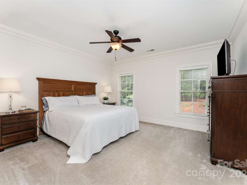 6411 Aldworth Lane, Charlotte, NC 28226.  MLS# CAR4287812, YatesRealty ID 25699. Primary ensuite features a large walk-in closet
