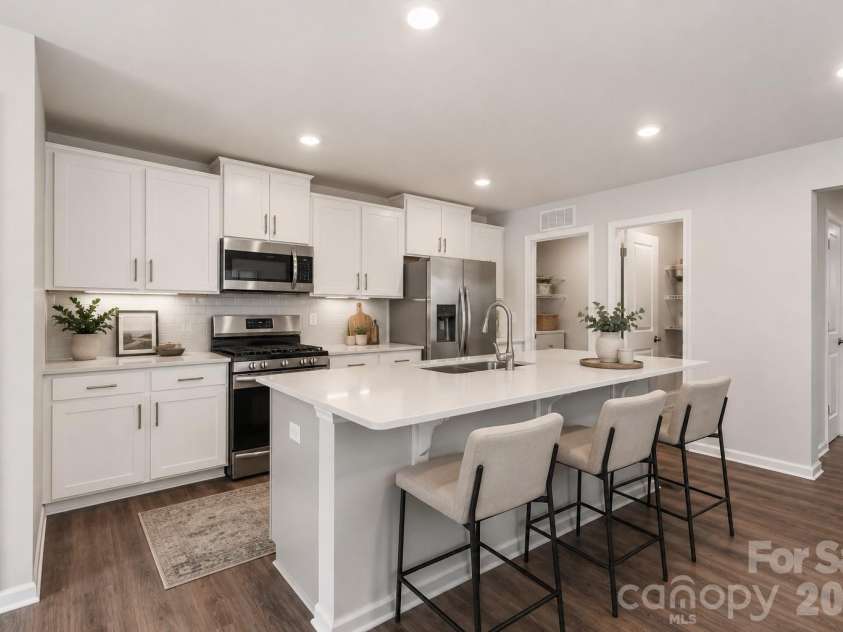 1479 Forkhorn Drive, Monroe, NC 28110.  MLS# CAR4386611, YatesRealty ID 25729. Kitchen Virtually Staged