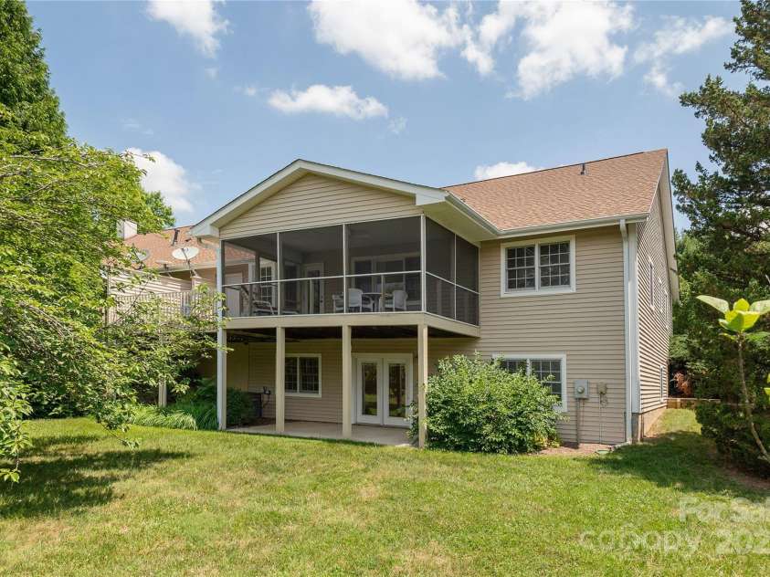 1105 Citation Circle, Hendersonville, NC 28739.  MLS# CAR4278438, YatesRealty ID 25730. Back elevation