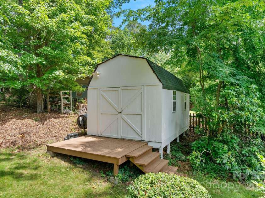 10 Daniel Lane, Black Mountain, NC 28711.  MLS# CAR4274400, YatesRealty ID 25738. Large, Storage Shed with Power