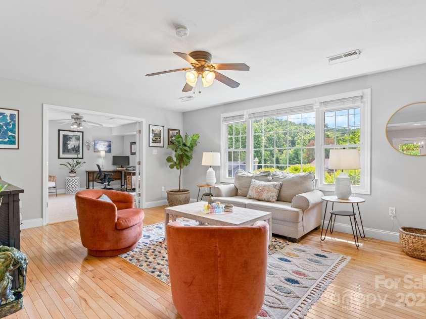 10 Daniel Lane, Black Mountain, NC 28711.  MLS# CAR4274400, YatesRealty ID 25738. Picture Window with Hillside Views