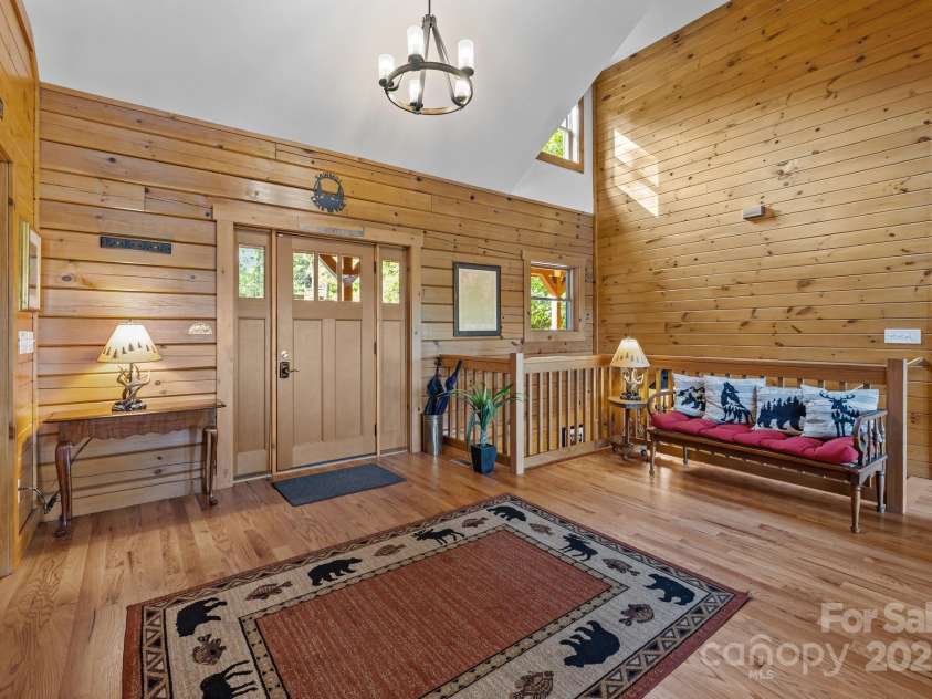10108 Saw Mill Road, Charlotte, NC 28278.  MLS# CAR4268919, YatesRealty ID 25740. Front entrance of the home - beautiful hardwoods on the main floor