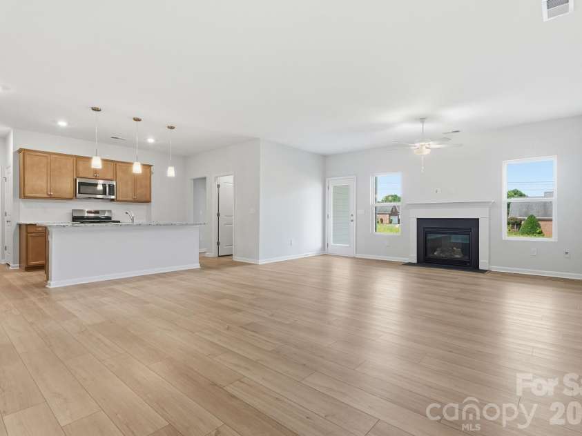 219 Rodeo Drive, Shelby, NC 28150.  MLS# CAR4368777, YatesRealty ID 25743. Great Room Kitchen