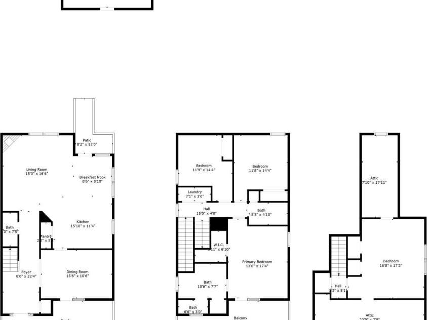 108 Forrester Avenue, Belmont, NC 28012.  MLS# CAR4265770, YatesRealty ID 25744. Entire floorplan