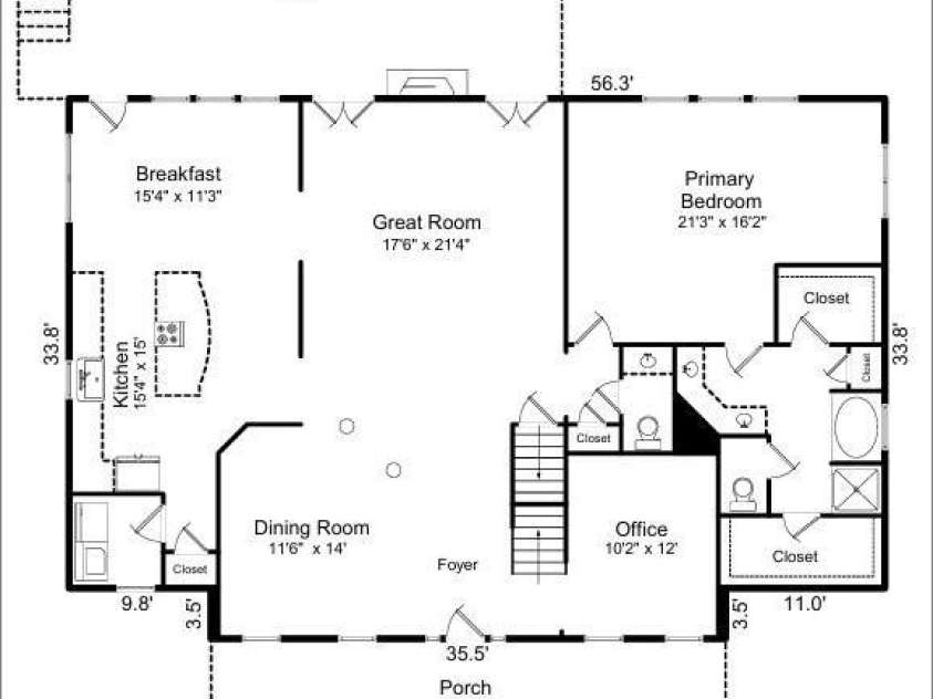9012 Arrington Manor Place, Charlotte, NC 28277.  MLS# CAR4278027, YatesRealty ID 25745. First Floor