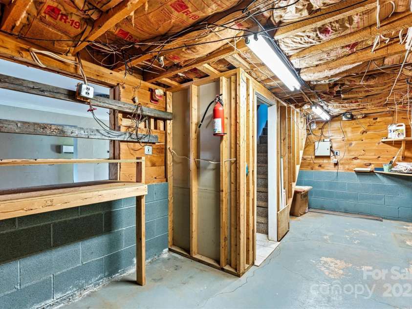 3724 County Home Road, Conover, NC 28613.  MLS# CAR4275725, YatesRealty ID 25751. Basement Storage View
