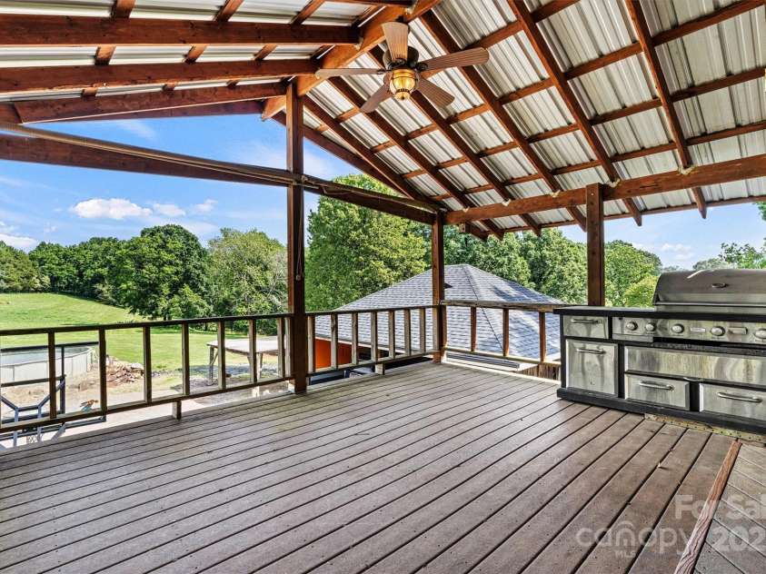3724 County Home Road, Conover, NC 28613.  MLS# CAR4275725, YatesRealty ID 25751. Front Deck with Grill