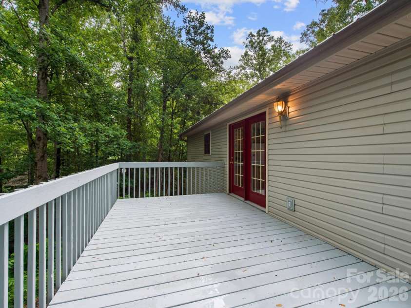 37 Leatherwood Drive, Candler, NC 28715.  MLS# CAR4376131, YatesRealty ID 25753. Rear upper deck